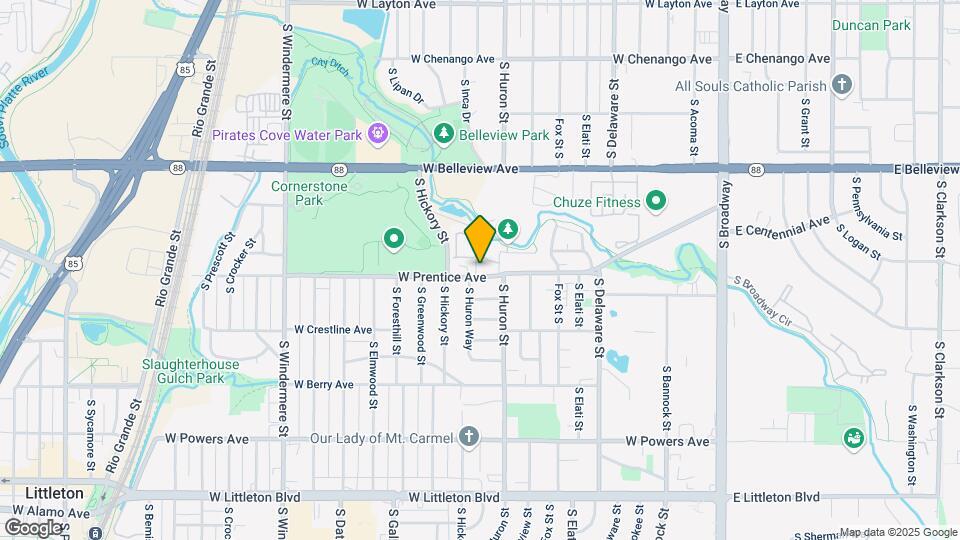 5290 S Huron Way Mapa y Detalles de la Ubicación