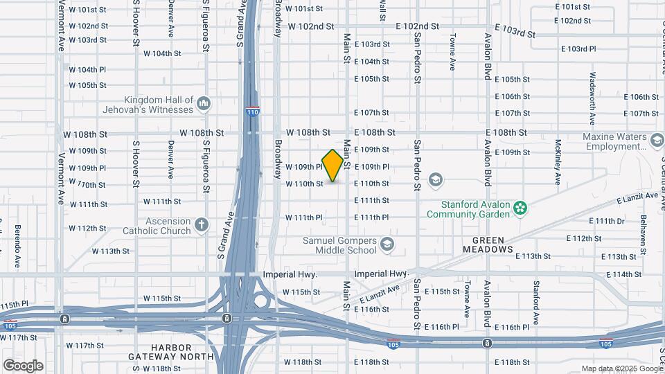 122 W 110th St Map and Location Details