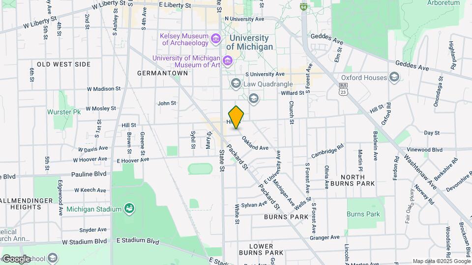 822 Oakland Ave Map and Location Details