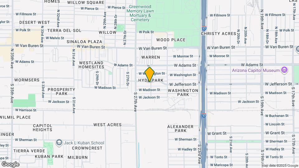 2601 W Jefferson St Map and Location Details