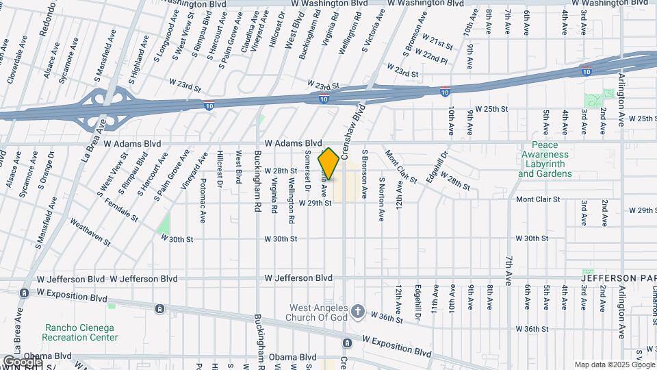 2822 S Victoria Ave Map and Location Details
