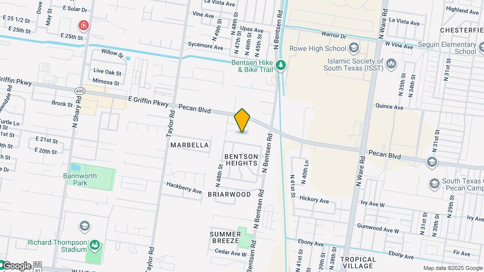 4709 Magnolia Ave Map and Location Details