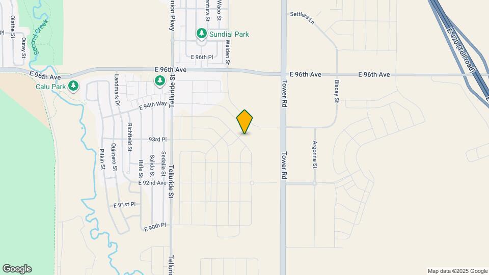 18318 E 93rd Pl Map and Location Details