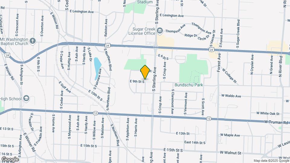 10944 E 9th St S Map and Location Details