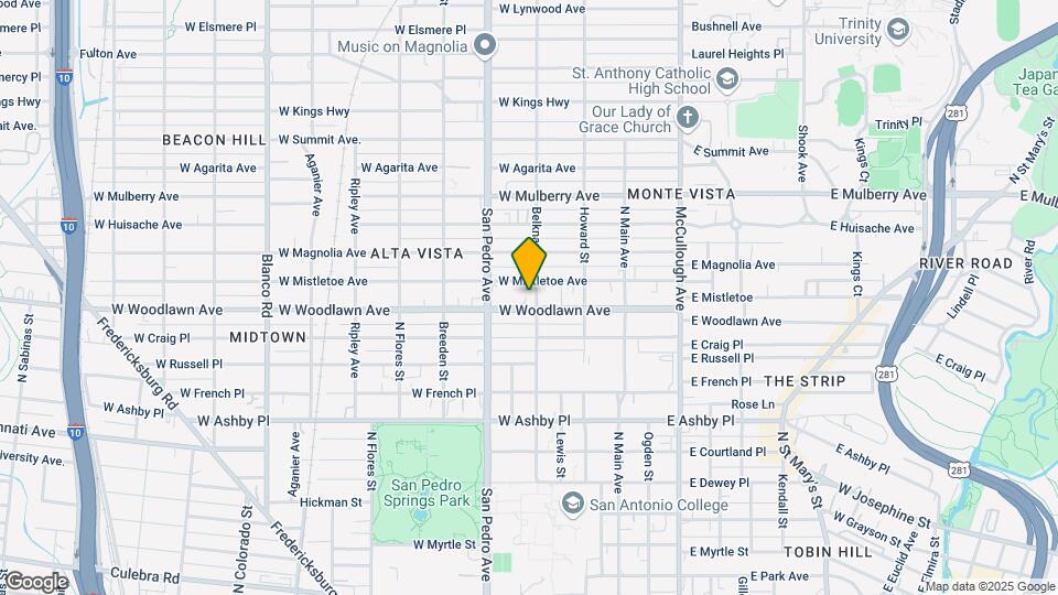 305 W Woodlawn Ave Map and Location Details