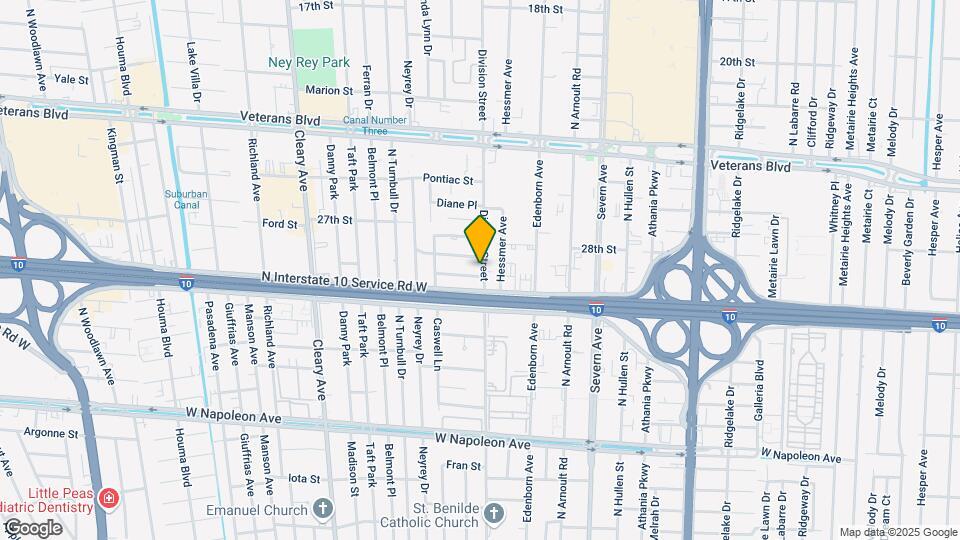 2701 Division St Map and Location Details