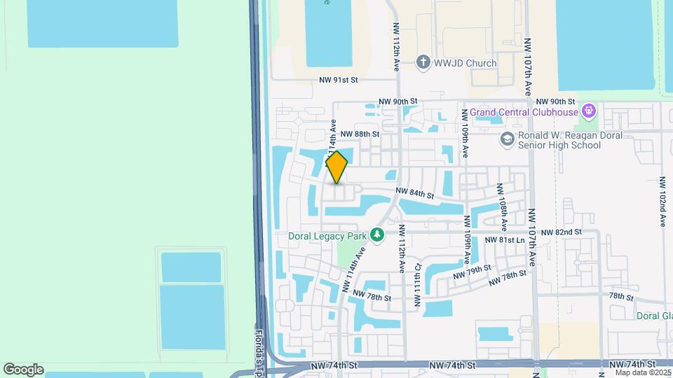 11388 NW 84th Terrace Map and Location Details