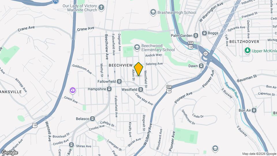 1516 Rockland Ave Map and Location Details