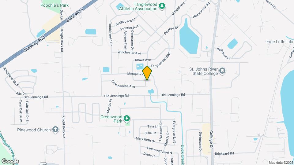 1563 Pawnee St Mapa y Detalles de la Ubicación