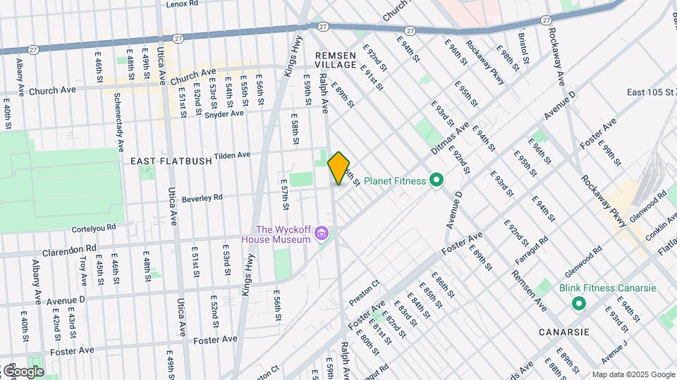 1203 Ralph Ave Map and Location Details