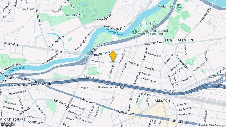 62 Waverly St Map and Location Details