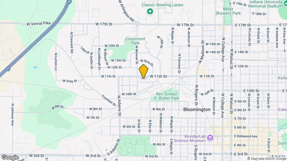 1014 W Cottage Grove Ave Map and Location Details