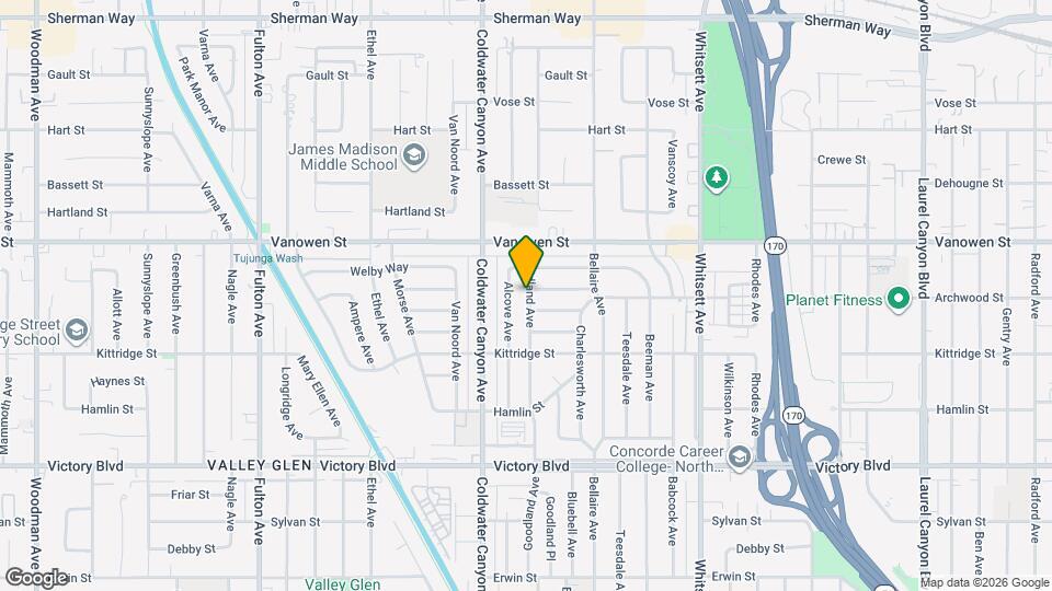 6713 Goodland Ave Map and Location Details
