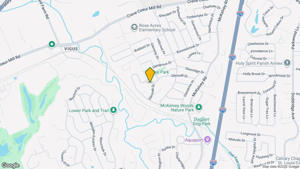 2629 Glenoak Dr Mapa y Detalles de la Ubicación