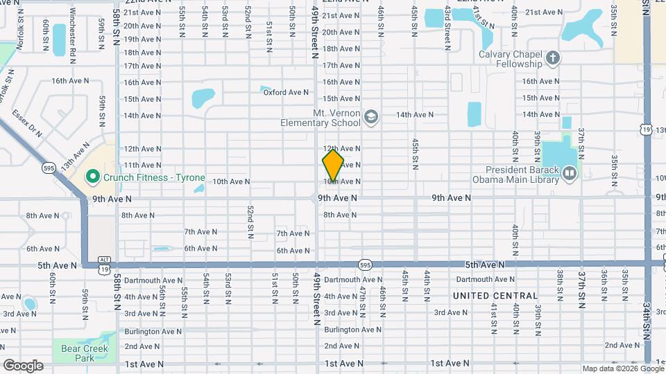 4814 10th Ave N Map and Location Details