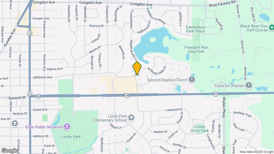 1050 Woodhill Ct Mapa y Detalles de la Ubicación