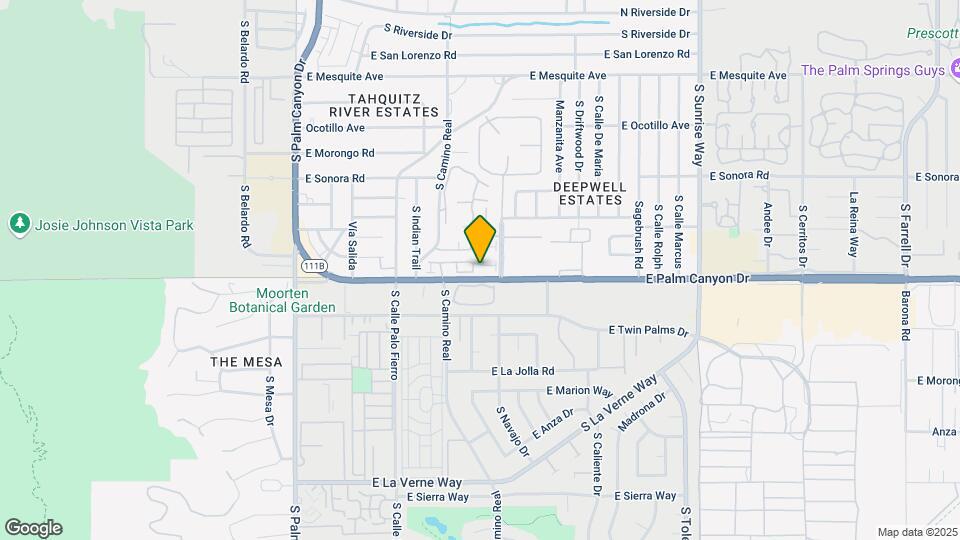 930 E Palm Canyon Dr Map and Location Details
