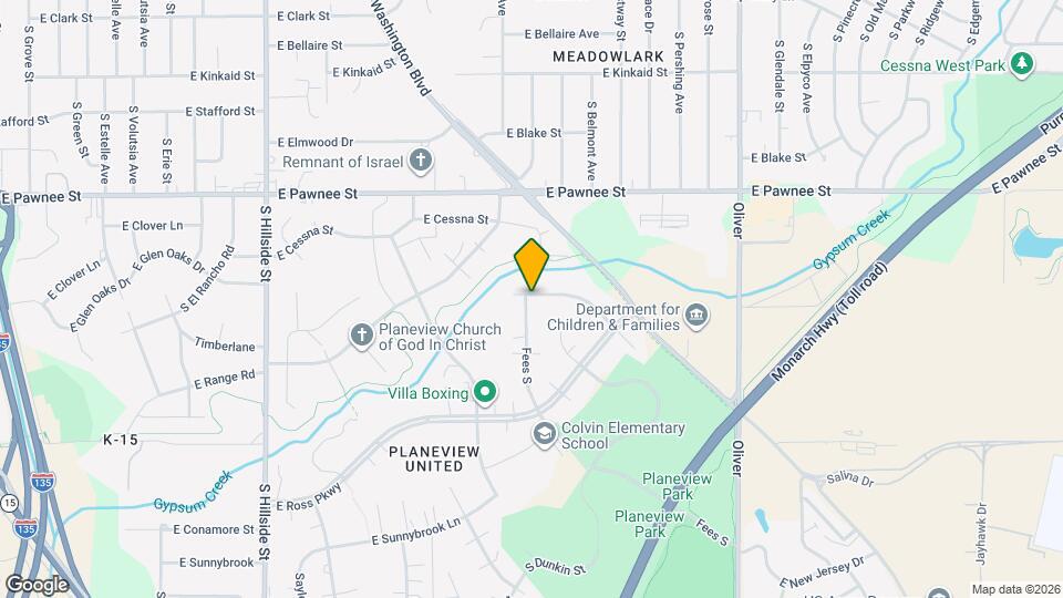 4001 E Whitney Ln Map and Location Details