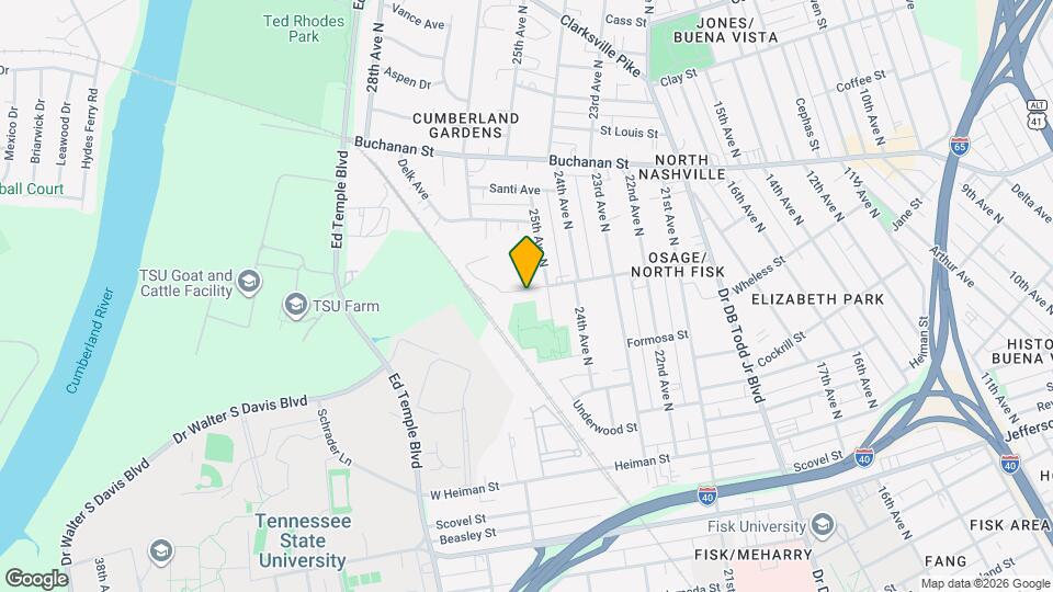 2509 Osage St Mapa y Detalles de la Ubicación