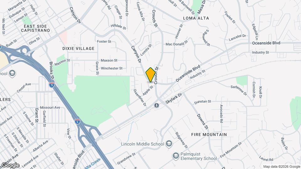 595 Canyon Dr Map and Location Details