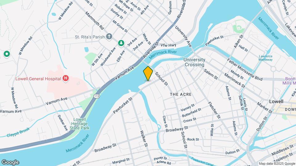 415 Pawtucket St Mapa y Detalles de la Ubicación
