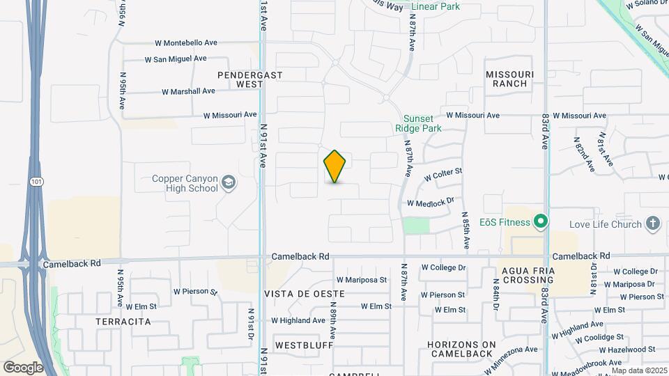 8857 W Colter St Map and Location Details