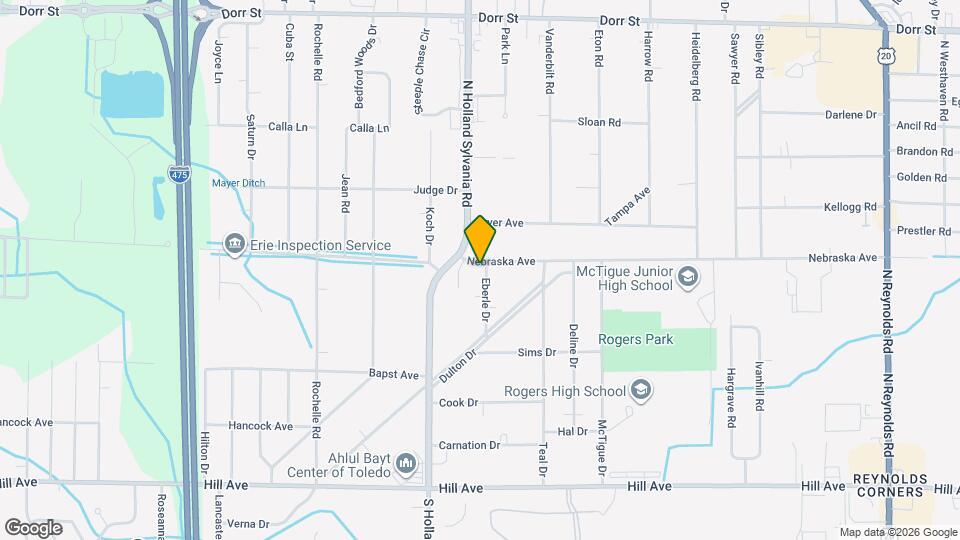 5873 Nebraska Ave Map and Location Details