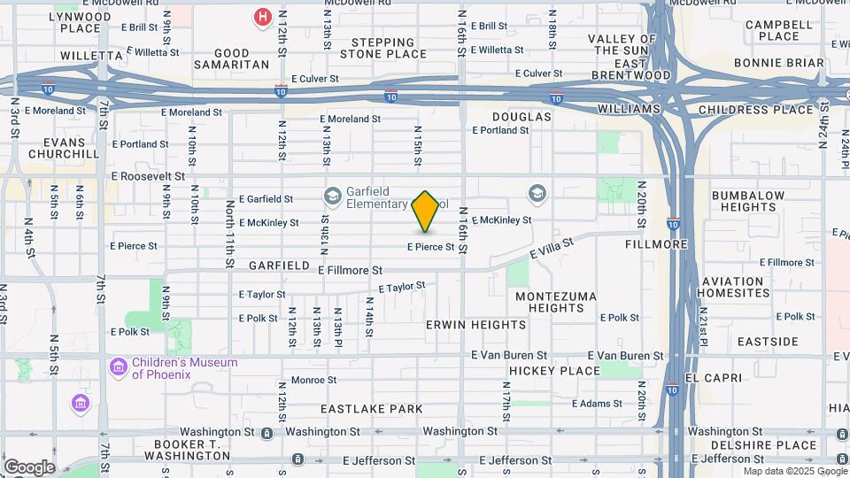 1510 E Pierce St Map and Location Details