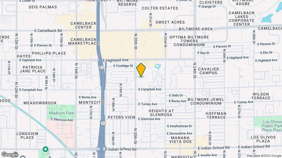 Camelview House Apartments Map and Location Details
