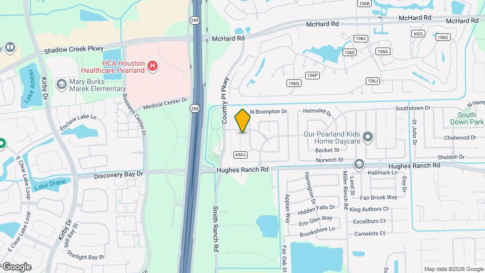 1111 W Brompton Dr Map and Location Details