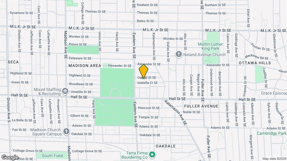 834 Oakhill St SE Map and Location Details