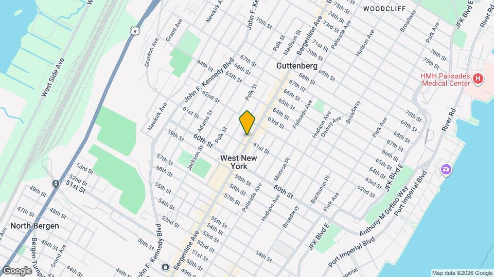 6121 Bergenline Ave Mapa y Detalles de la Ubicación