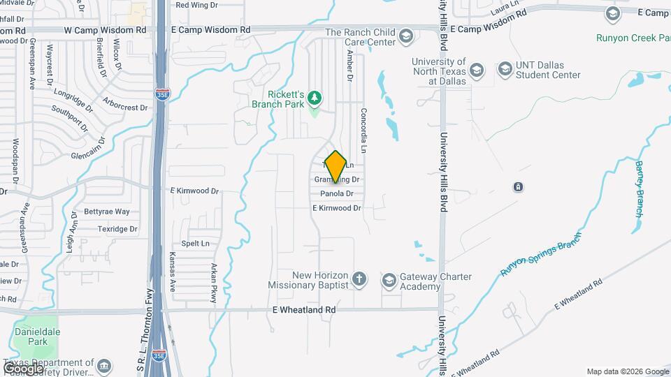 735 Panola Dr Mapa y Detalles de la Ubicación