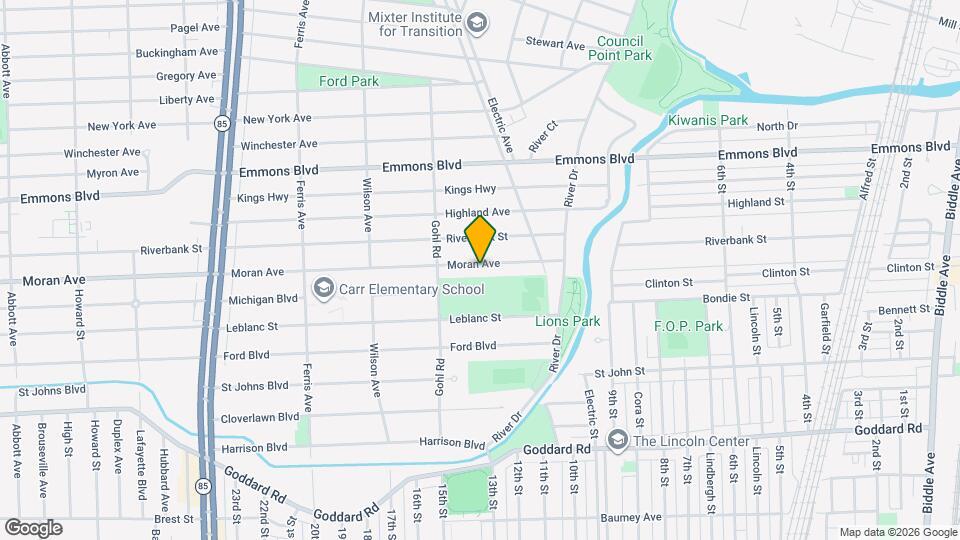 629 Moran Ave Mapa y Detalles de la Ubicación