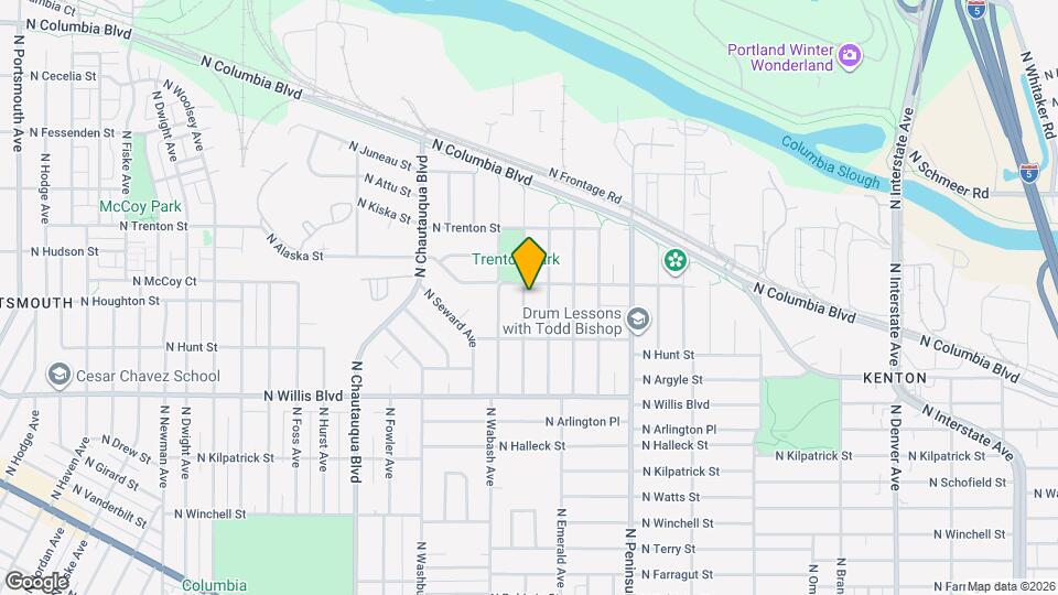 8820 N Endicott Ave Map and Location Details