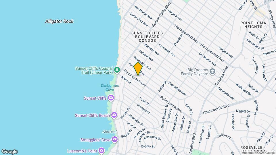 4676 Point Loma Ave Map and Location Details