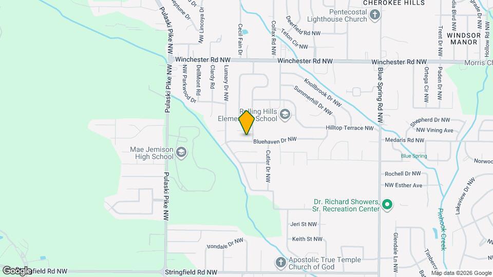 4802 Bluehaven Dr NW Map and Location Details