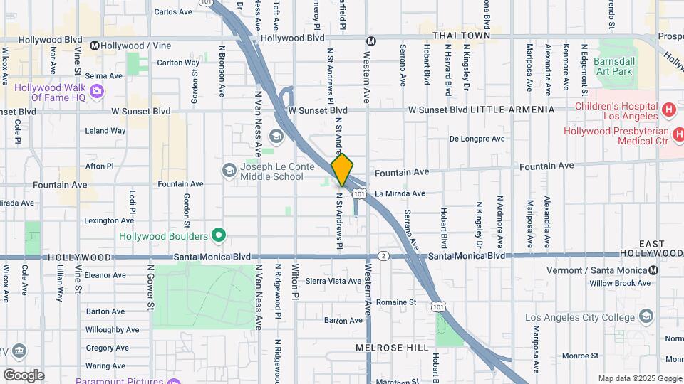 5543 La Mirada Ave Map and Location Details