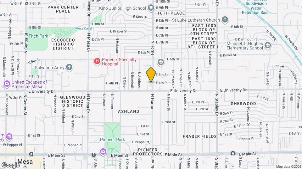 420 N Horne Mapa y Detalles de la Ubicación