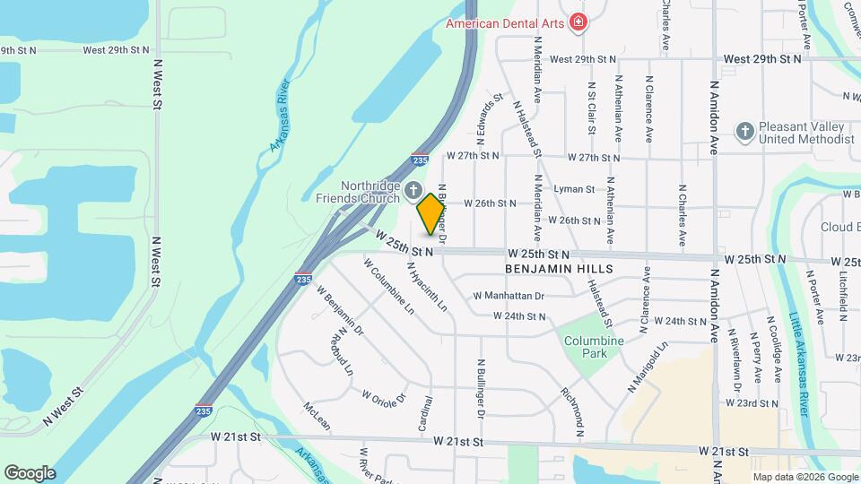 2816 W 25th St N Map and Location Details