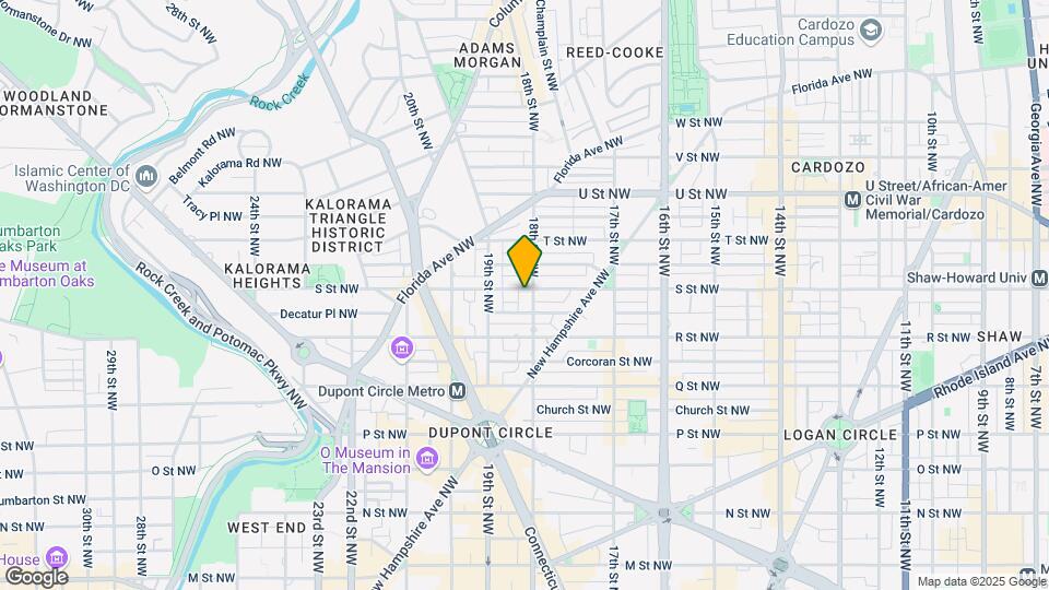 1804 S St NW Map and Location Details