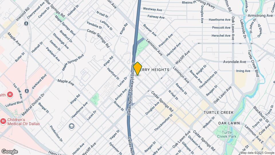 4414 Cedar Springs Rd Map and Location Details