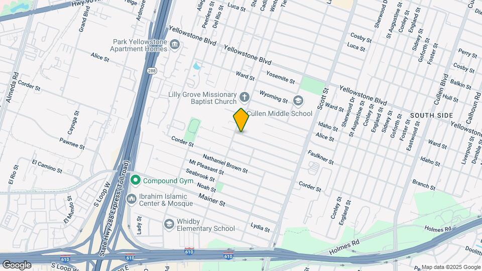 3622 Lehall St Map and Location Details