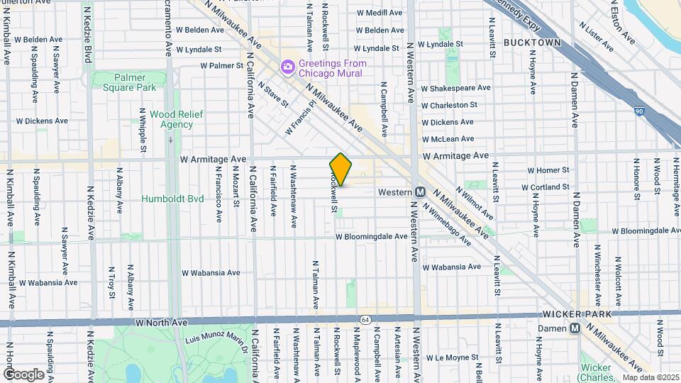 2554 W Cortland St Map and Location Details