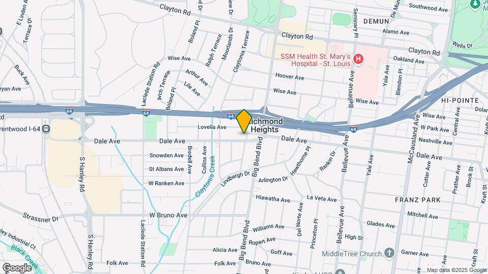 7535 Dale Ave Mapa y Detalles de la Ubicación