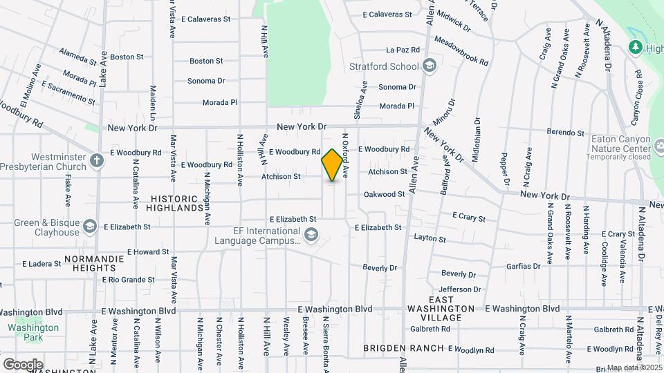 1704-1732 N Sierra Bonita Ave Map and Location Details
