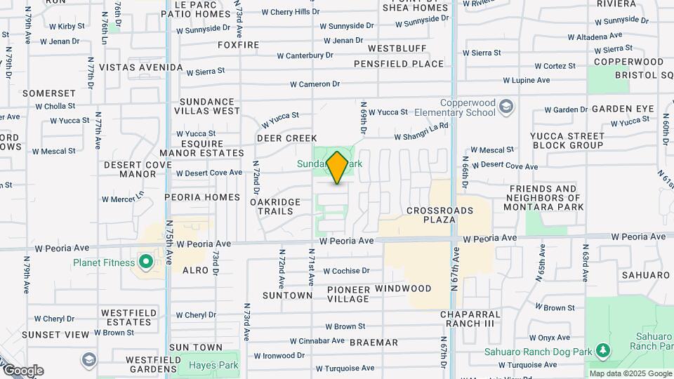 7014 W Mercer Ln Map and Location Details