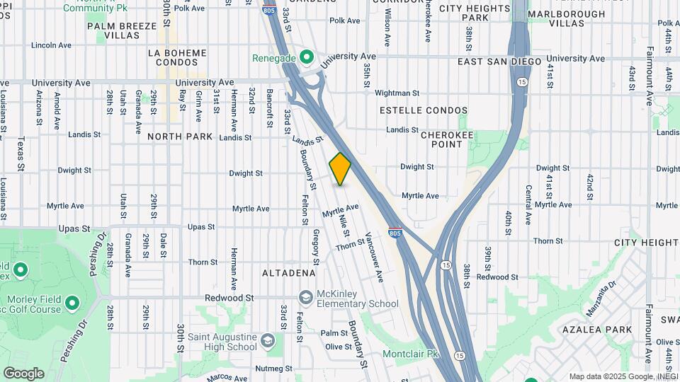 3551 Nile St Map and Location Details