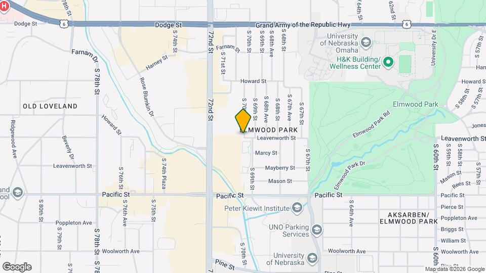 1330 S 70th St Map and Location Details
