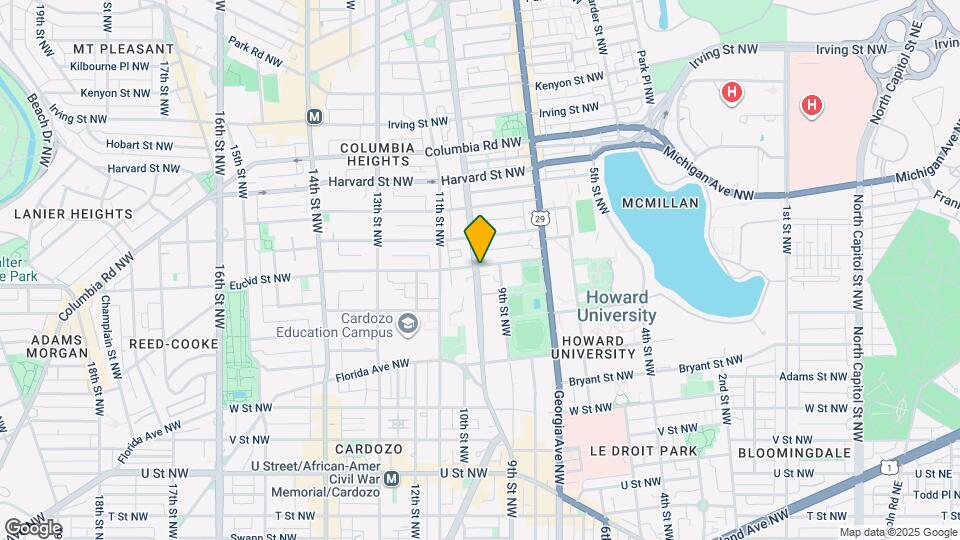 928 Euclid St NW Map and Location Details
